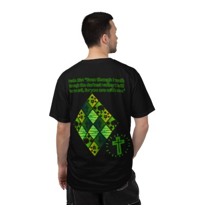 Short sleeve diamond t-shirt psalm 23