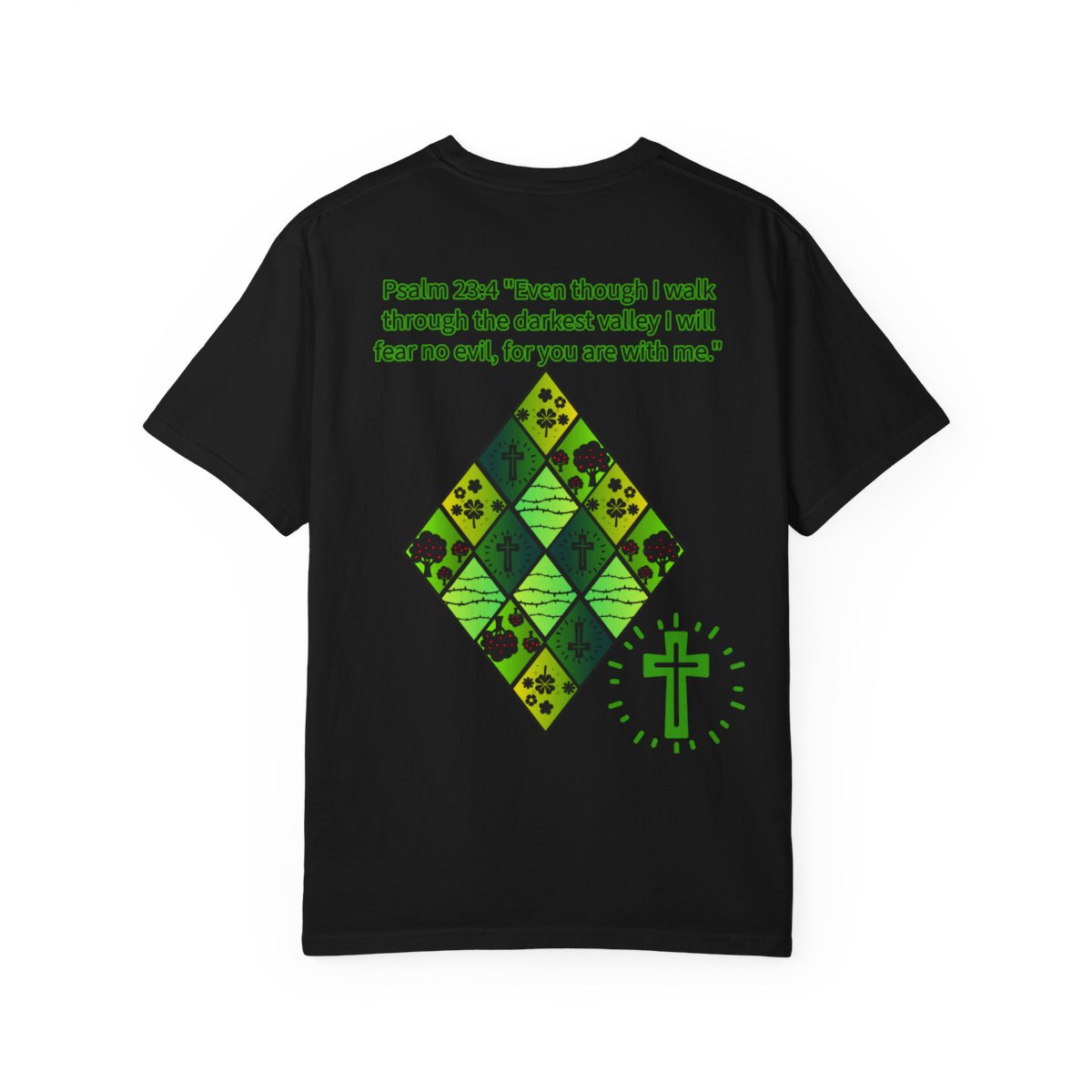 Short sleeve diamond t-shirt psalm 23